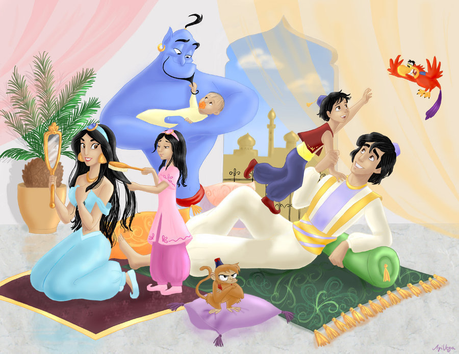 Disney Princess Jasmine And Aladdin