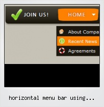 Horizontal Menu Bar Wordpress