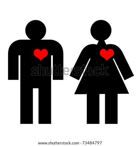 Man And Woman Silhouette Logo