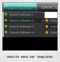 Menu Bar For Website Template