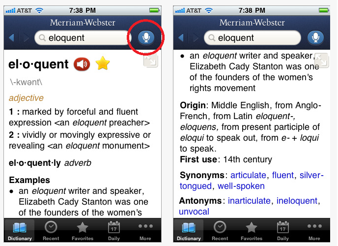 Merriam Webster Dictionary App