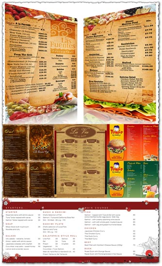 Restaurant Menu Design Templates Free Download