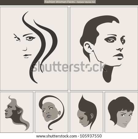 Woman Face Profile Silhouette