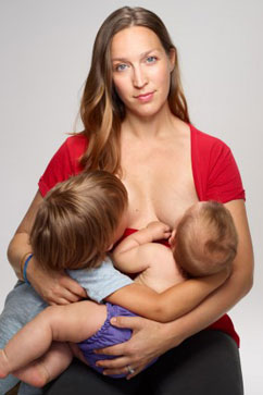 Women Breast Feeding To Man