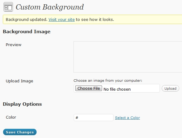 Wordpress Menu Background Color